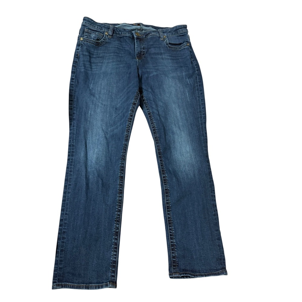 Kut from the Kloth Womens Straight Leg Jeans Blue Denim Size 18W Medium Wash